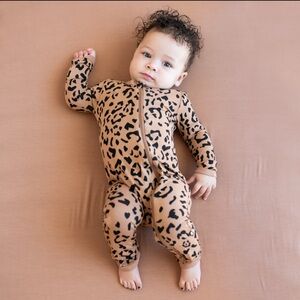 Kyte Baby Zippered Romper Leopard